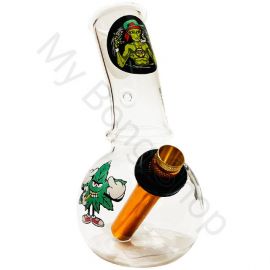 Baby Glass Bong Crazy Leaf