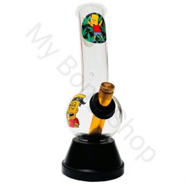 Small Glass Bong Crazy Bart 