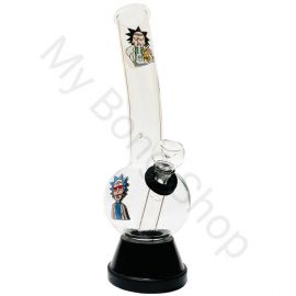 Medium Glass Bong with Glass Stem and Cone Crazy Rick