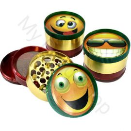 Metal Grinder with Emoji Designs