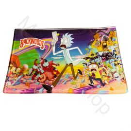 Small Glass Rolling Tray Rick and Morty #2