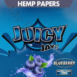 Juicy Jays King Size Slim Flavoured Rolling Papers Blueberry