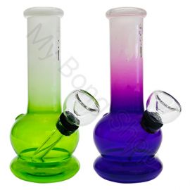 Small Colourful Glass Bong with Bob Marley Design