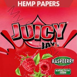 Juicy Jays King Size Slim Flavoured Rolling Papers Raspberry