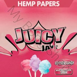 Juicy Jays King Size Slim Flavoured Rolling Papers Cotton Candy