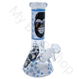 Crazy Gorilla Beaker Glass Bong Blue