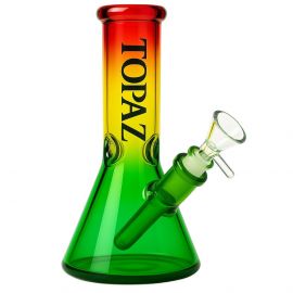 Topaz Rainbow Beaker Glass Bong (20cm)