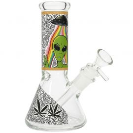 Alien Beaker Glass Bong 4