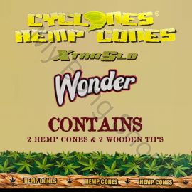 Cyclones 2-Pack Xtra Slo Pre-Rolled Hemp Blunt Cone (Wonder)