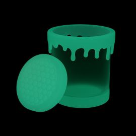 Large Glow in the Dark Glass and Silicone Storage Jar