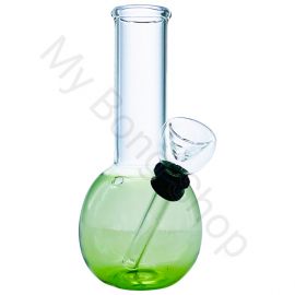 Small Colourful Glass Bong with Round Base