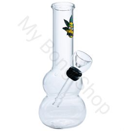 Small Glass Bong with Rick and Morty Designs