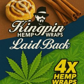 Kingpin Hemp Wrap 4-Pack Laid Back