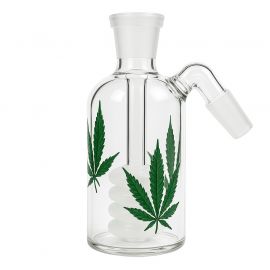 Green Leaf Ash Catcher with Light Bulb Percolator (14mm)