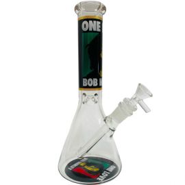 Bob Marley Medium Beaker Glass Bong 2