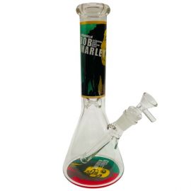 Bob Marley Medium Beaker Glass Bong 6
