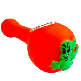 Green Ghost Silicone Smoking Pipe